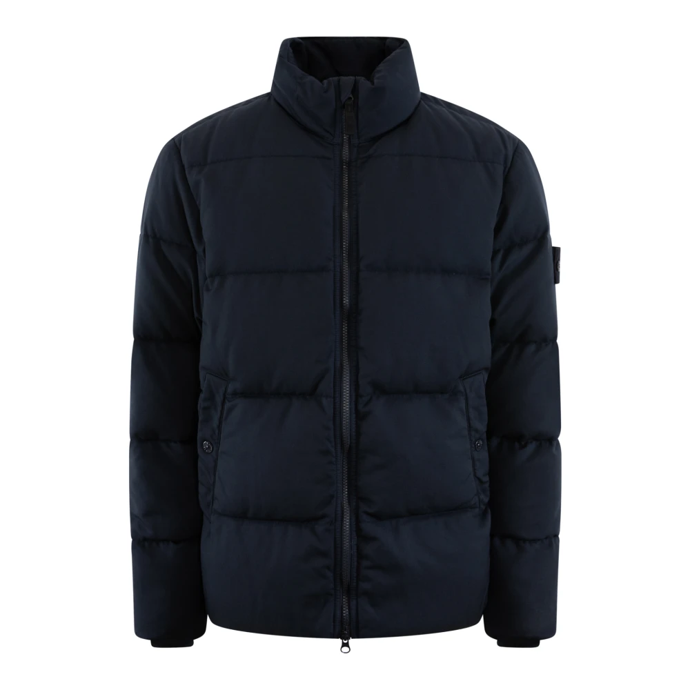 Stone Island Echte donsjas voor heren Blue Heren