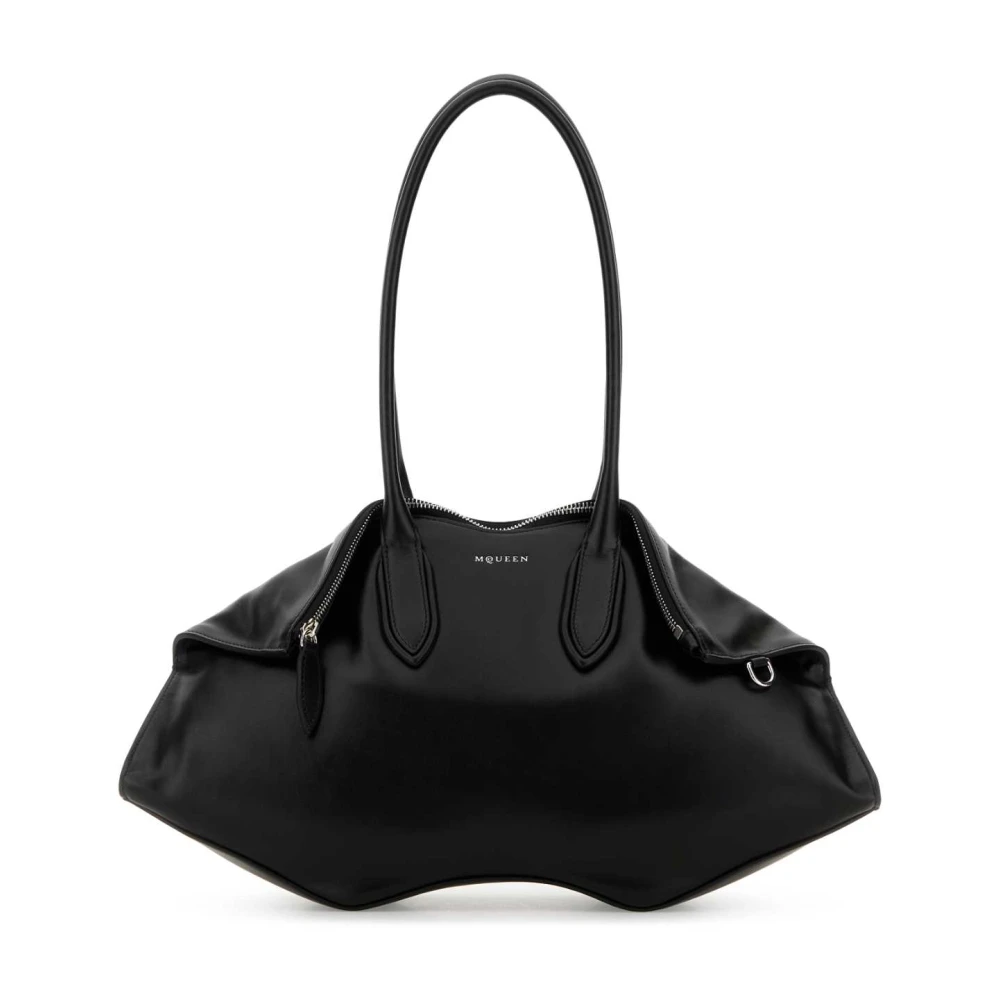Alexander Mcqueen Women's Black Manta Shoulder Bag - Shoulder Bags - One Size - Bags