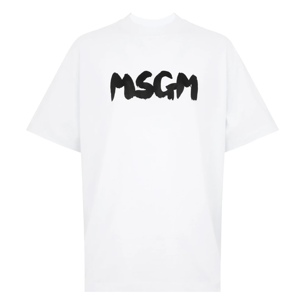 Msgm Witte T-shirts en Polos White Heren