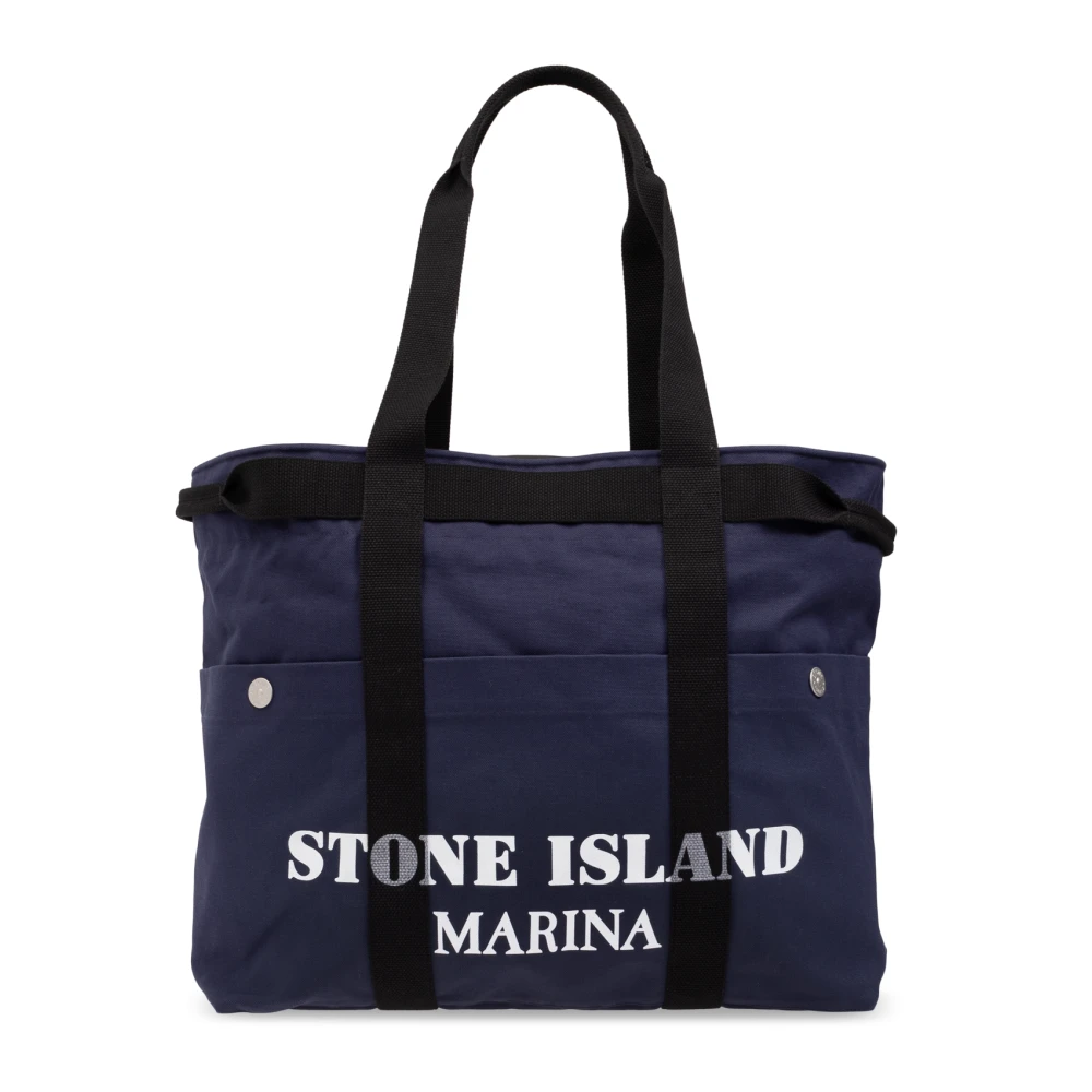 Stone Island Marina collectie shopper tas Blue Heren