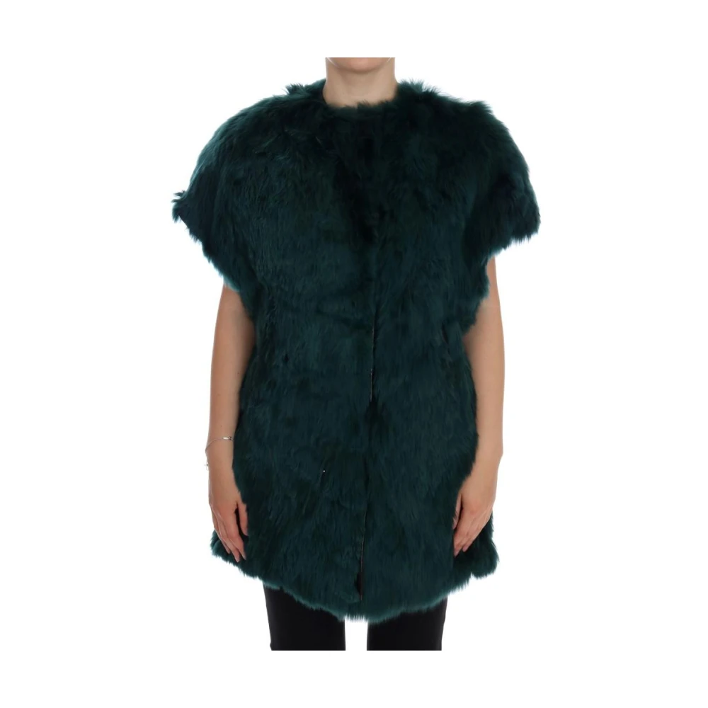 Dolce & Gabbana Women's Green Luxury Sleeveless Jacket