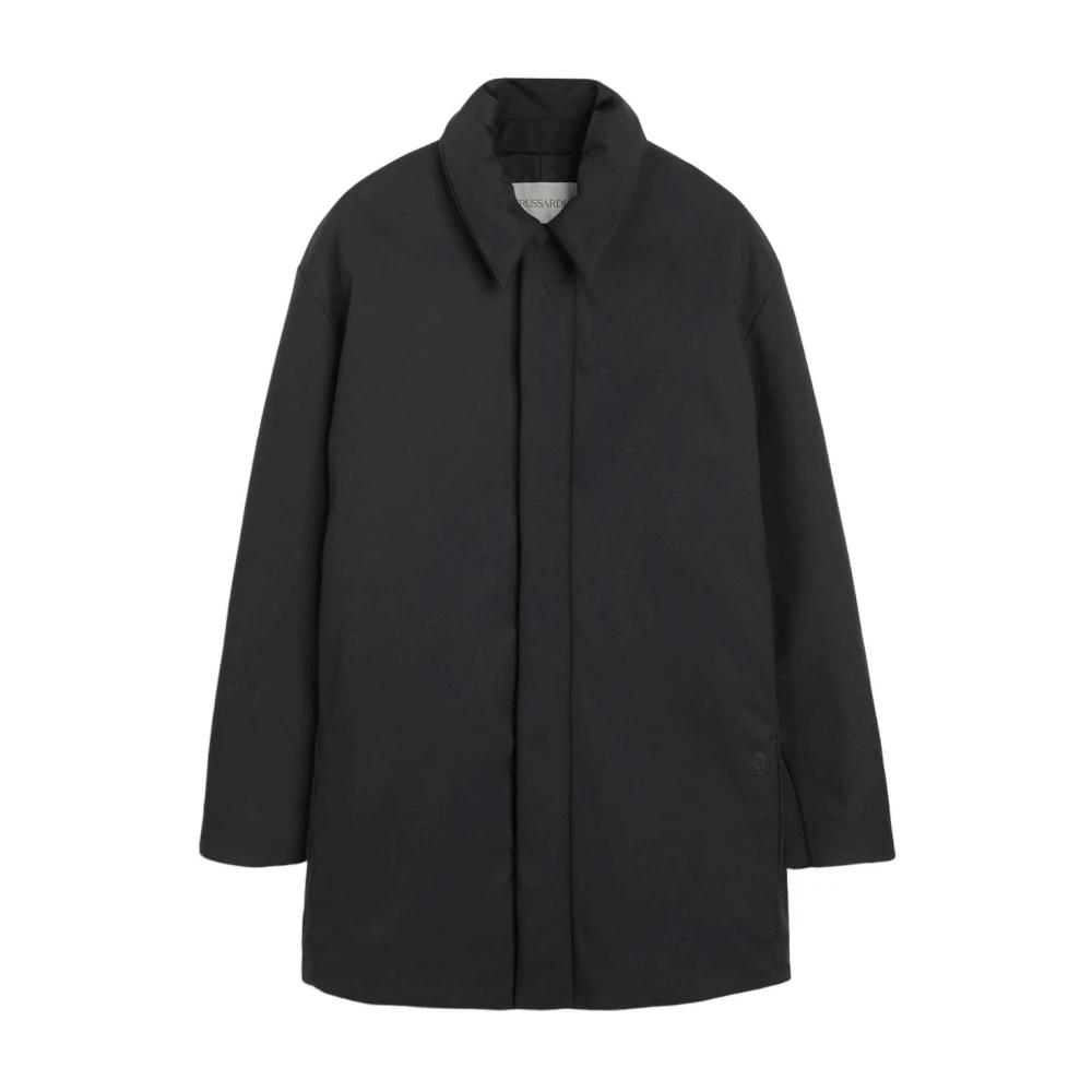 Trussardi Klassieke Trenchcoat Black Heren