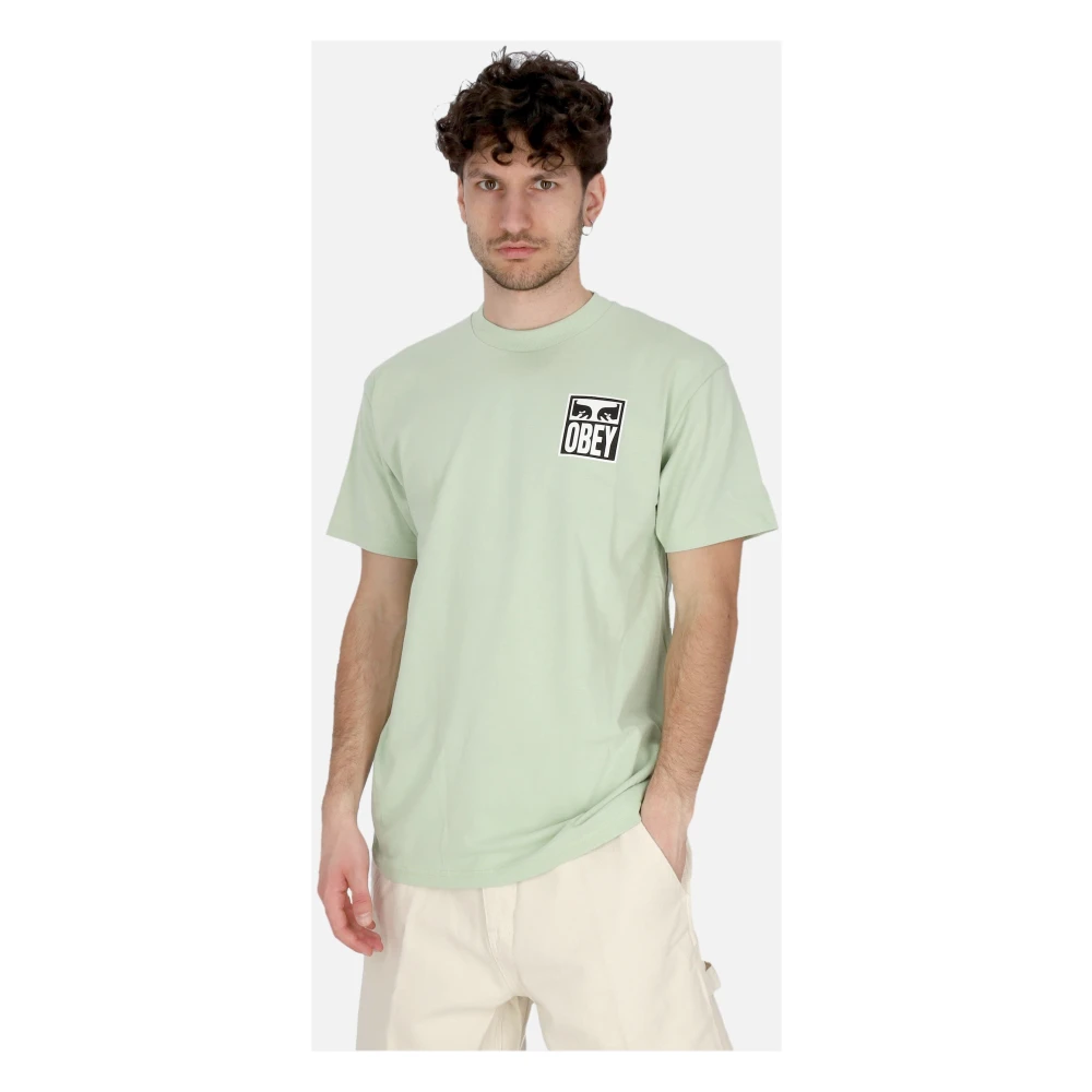 Obey Komkommer Ogen Icoon Heren T-shirt Green Heren