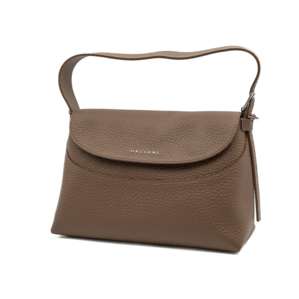 Orciani Zachte Carruba Handtas Aw24 Brown Dames