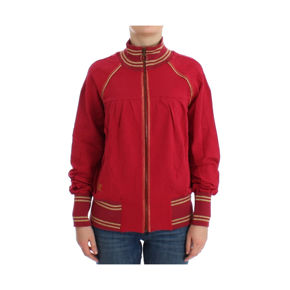 John Galliano Elegante roze ritsvest met logodetails Pink Dames