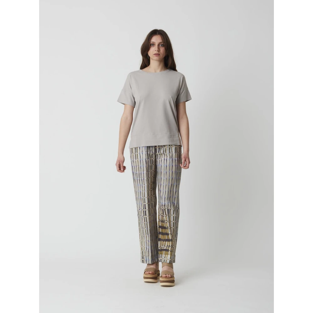 Alpha Studio Dames Crew Neck Jersey Gray Dames