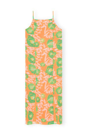 Klänning Printed Light Crepe Slip  Orange
