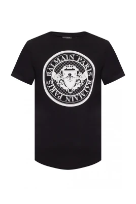 Bomull Velvet Logo T-shirt - Klassisk