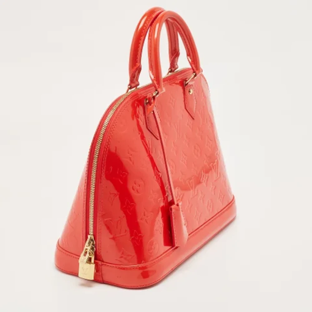 Louis Vuitton Vintage Rode Leren Louis Vuitton Alma Tas Red Heren