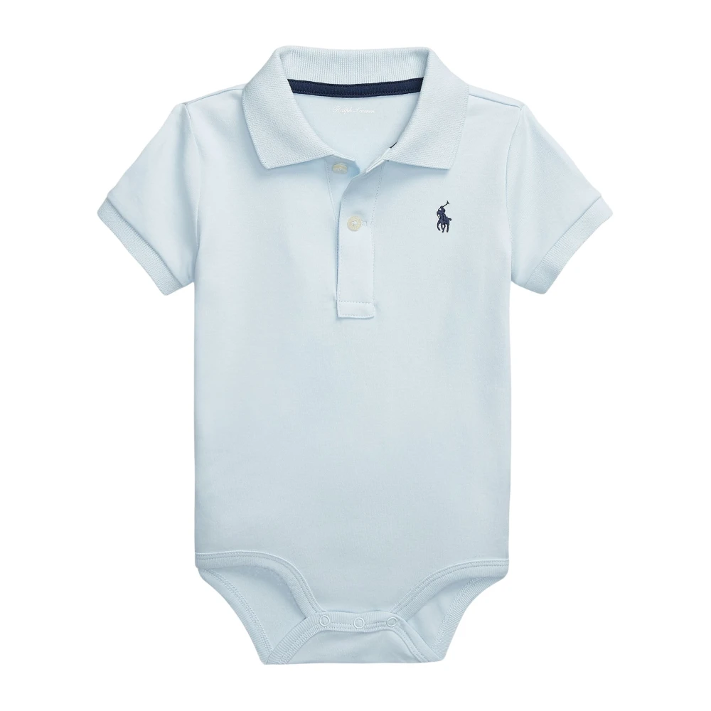 Ralph Lauren Boys Blue Bodies & Sets, 9 M, Light Polo Bodysuit