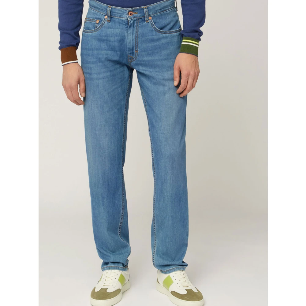 Harmont & Blaine Blauwe Denim Regular Jeans Blue Heren