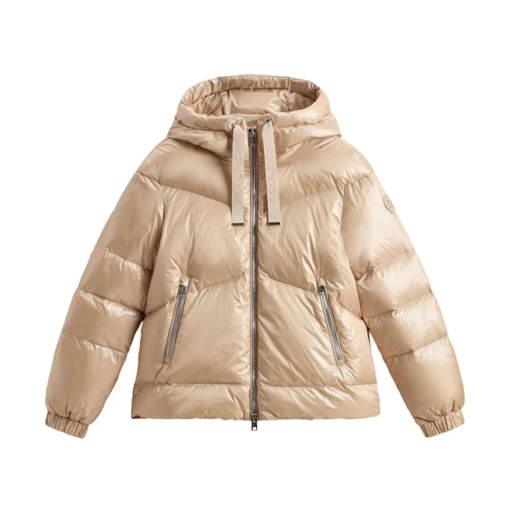 Woolrich Witte Jas voor Stijlvolle Outfits White Dames