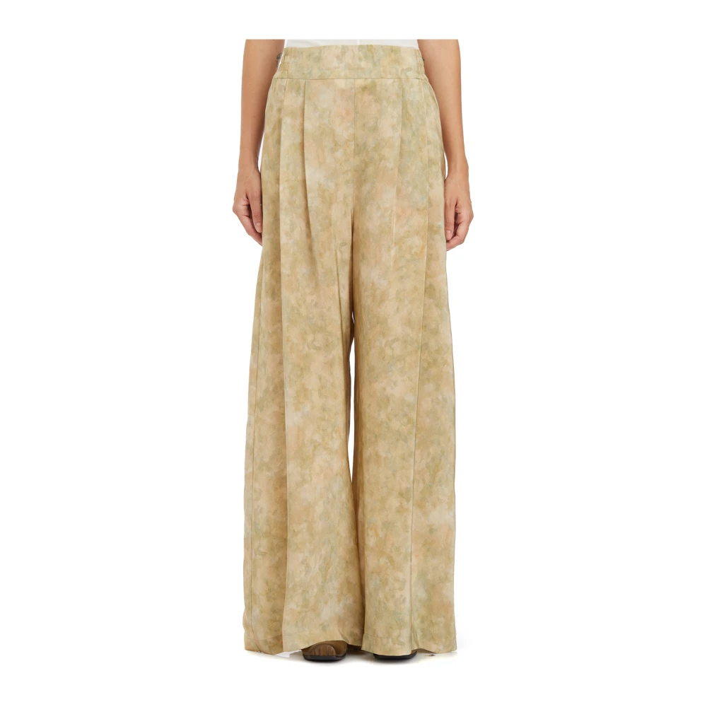 Cortana Zijden Ada Broek Beige Dames