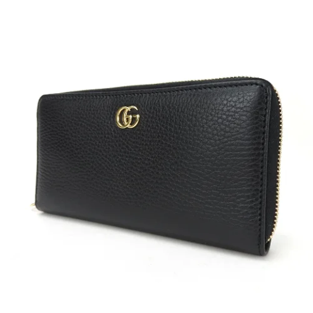 Gucci Vintage Pre-owned Leather wallets Black Dames