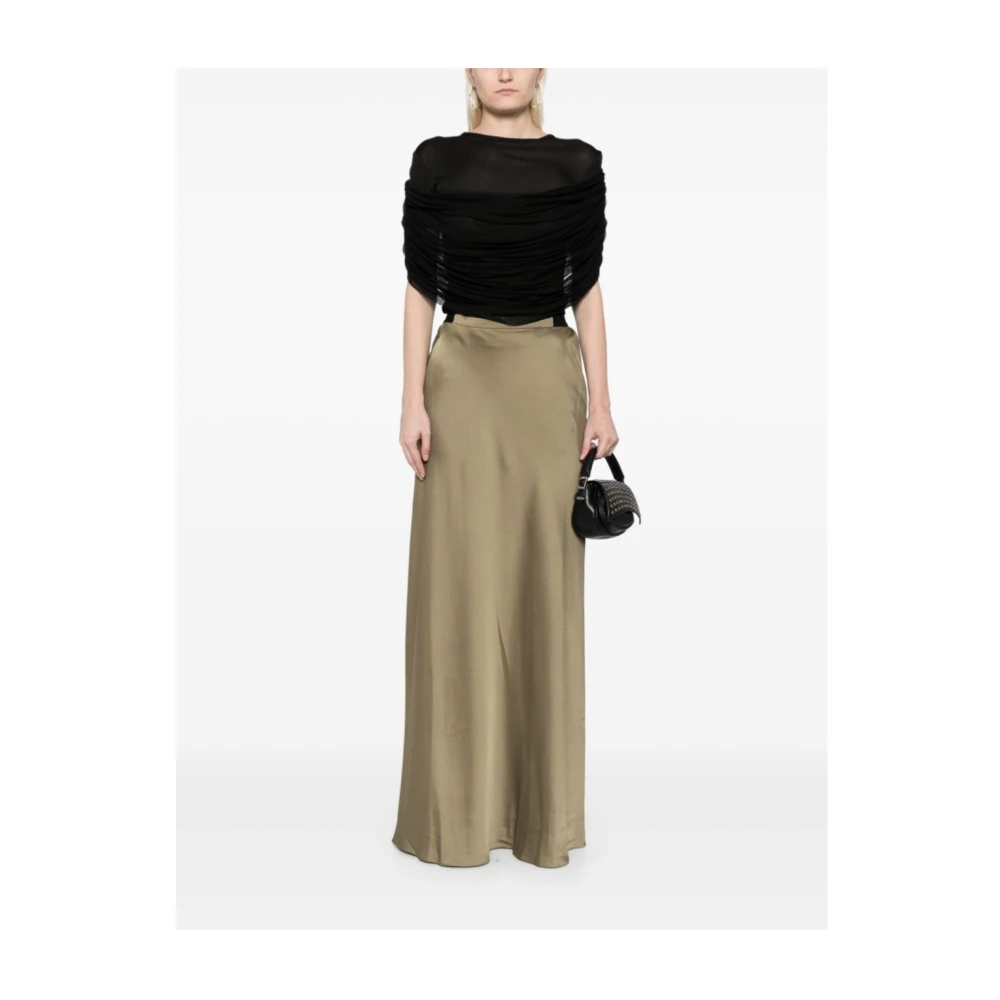 Christopher Esber Maxi Rok met Voorzak Bias Green Dames