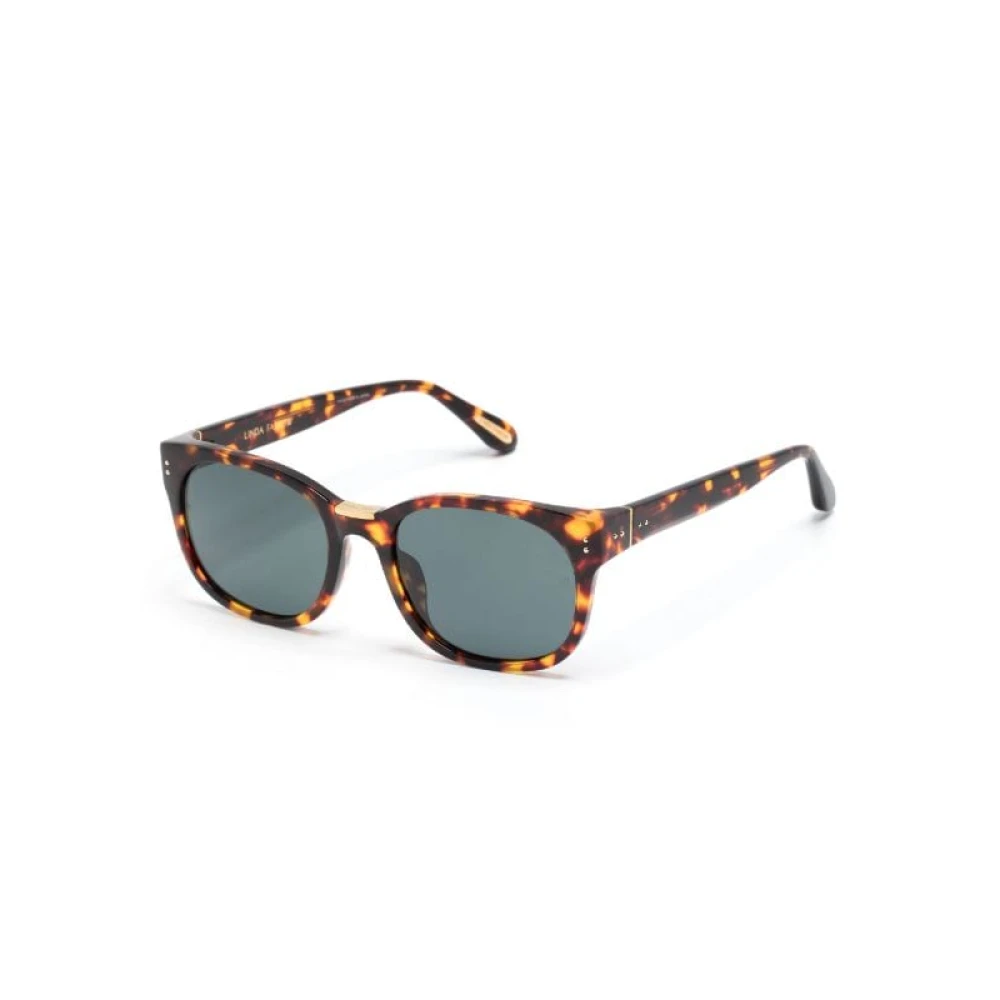 Linda Farrow Brown Sunglasses, Female, 54 Mm, Lfl1275 C5 Sun Sunglasses