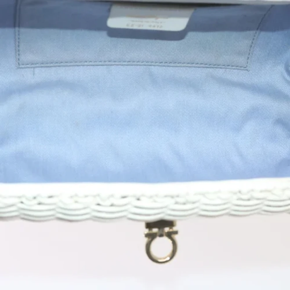 Salvatore Ferragamo Pre-owned Fabric handbags White Dames