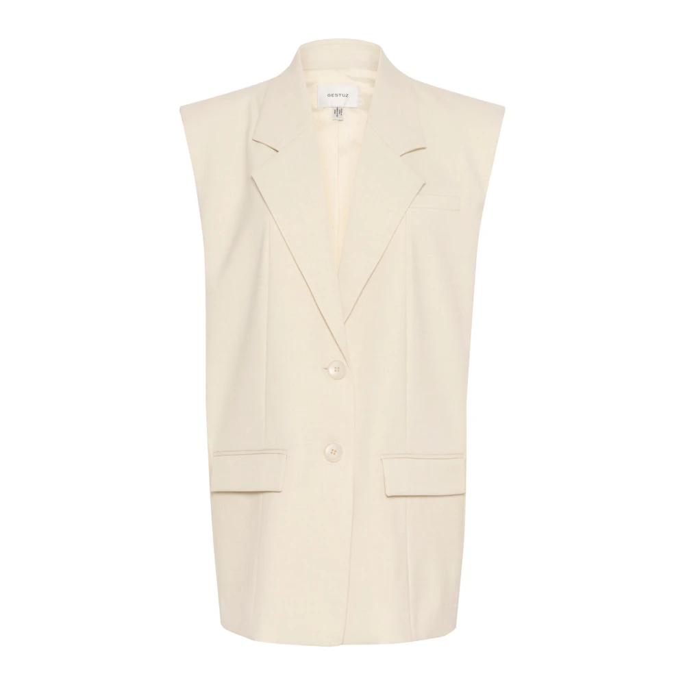 Gestuz - Jackets > Vests - Beige - Gestuz - Modalova