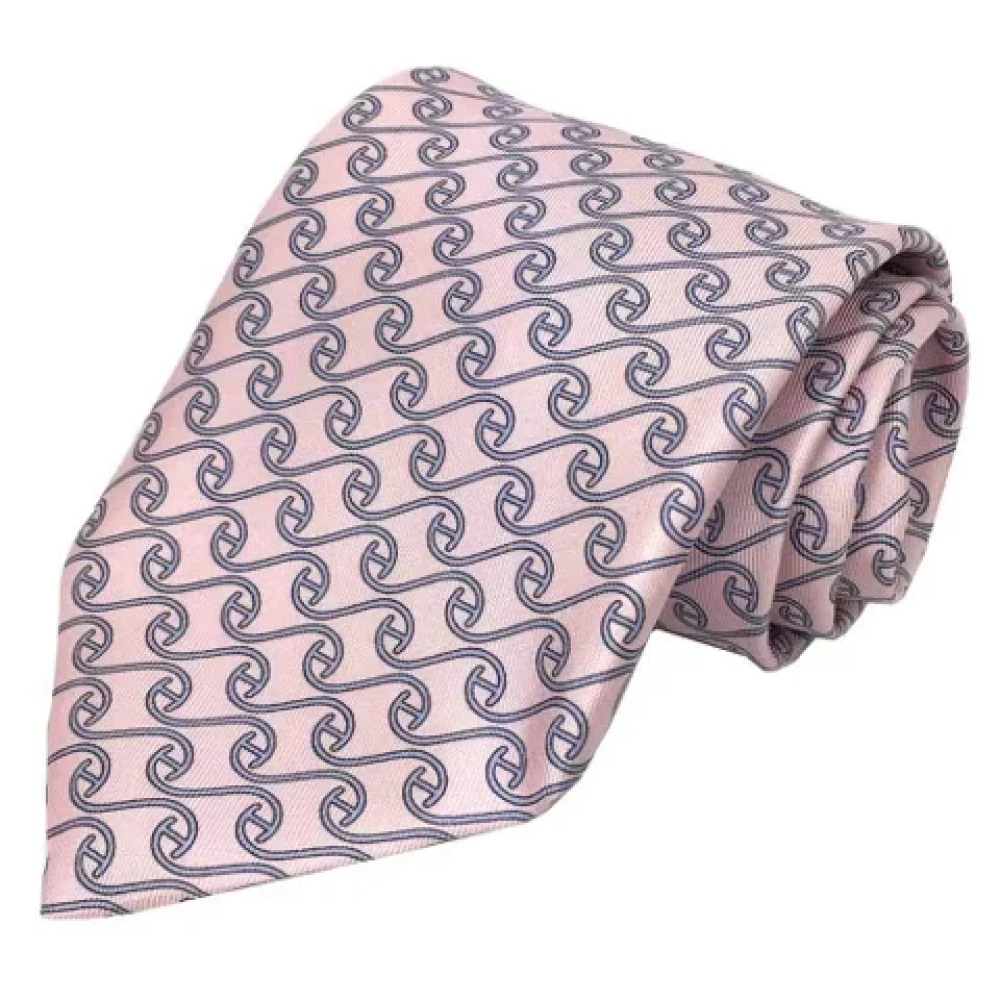Hermès Vintage Pre-owned Silk home-office Pink Heren