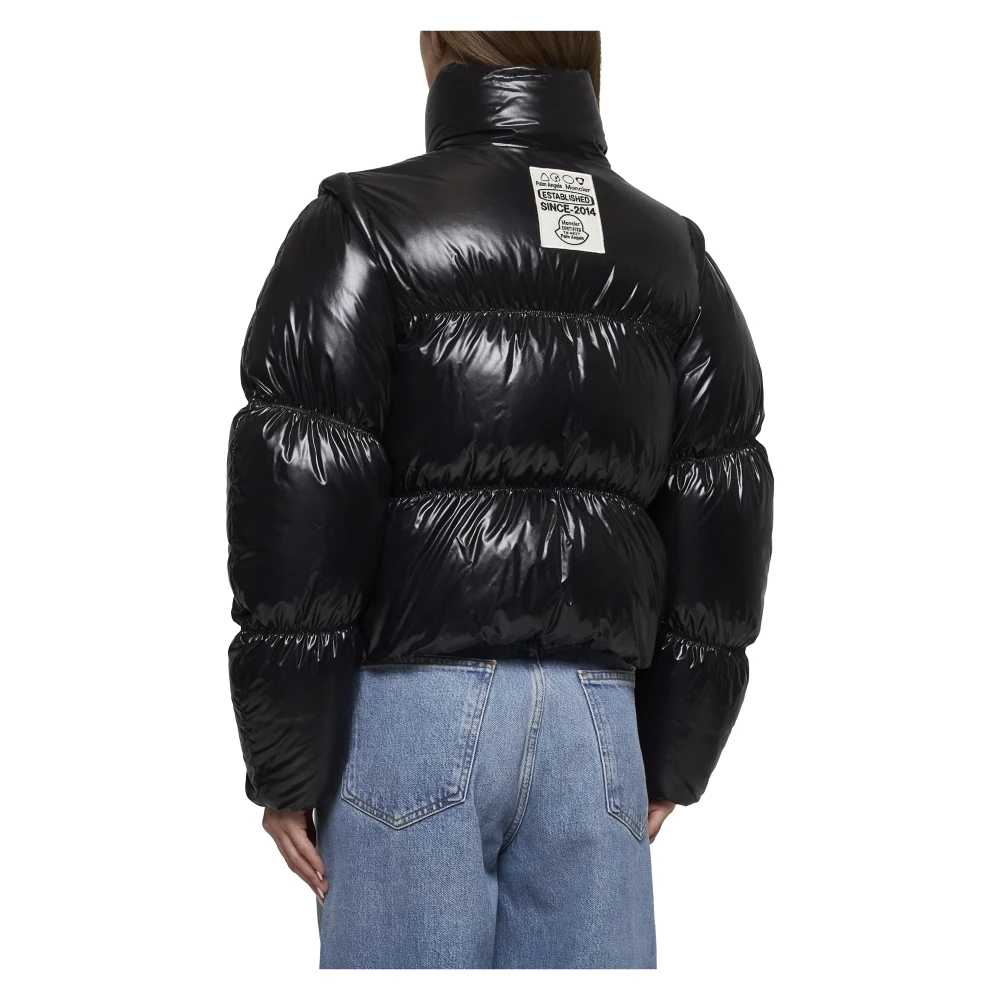 Moncler Zwarte Winterjassen Black Dames