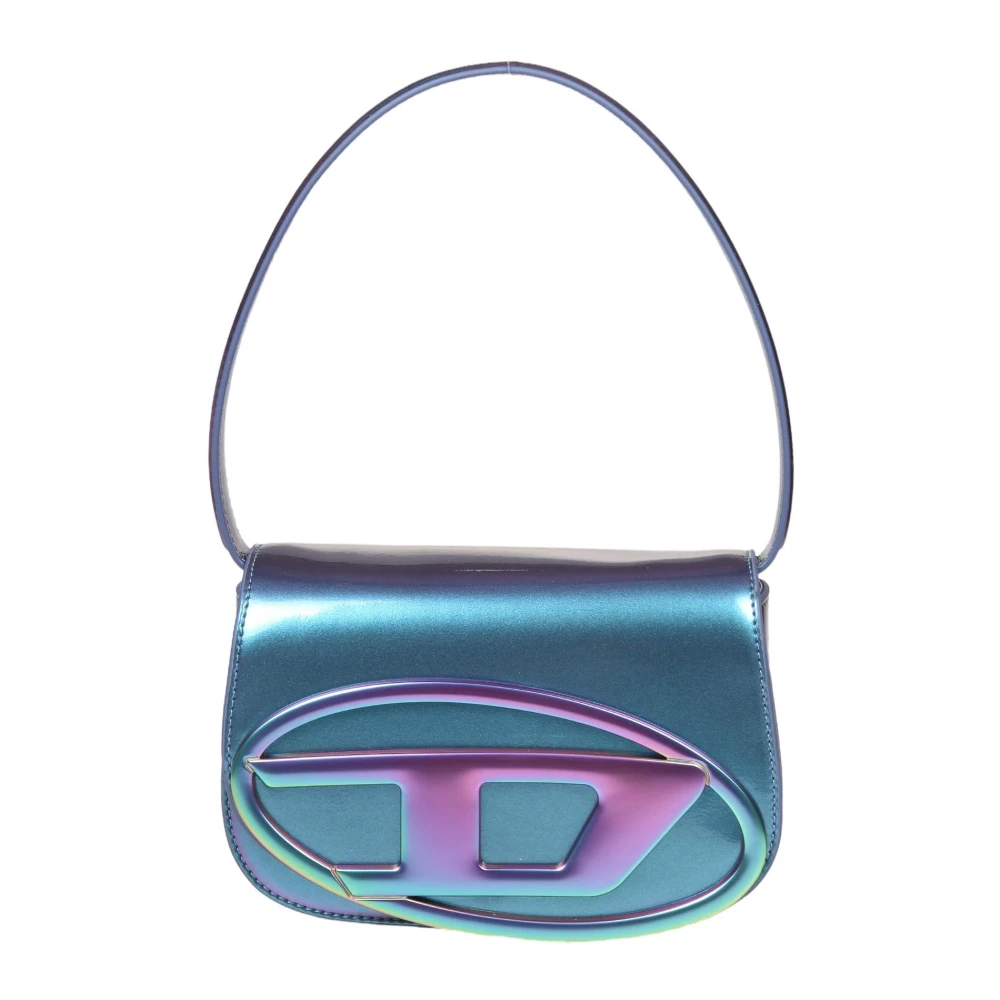 Diesel Iridescent Leren Schoudertas Multi Multicolor Dames