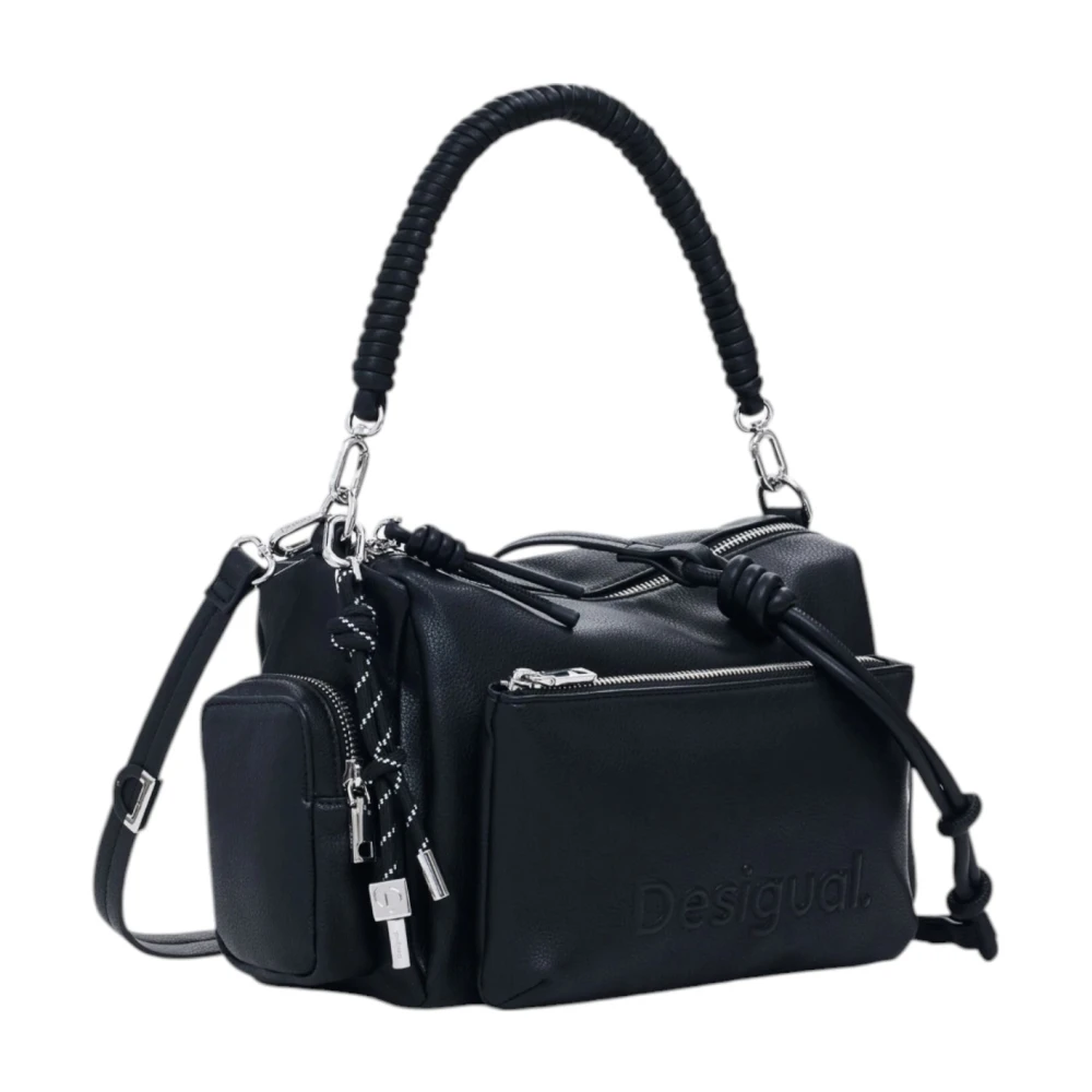 Desigual Grote Tassen Collectie voor Vrouwen van Polyurethaan Black Dames