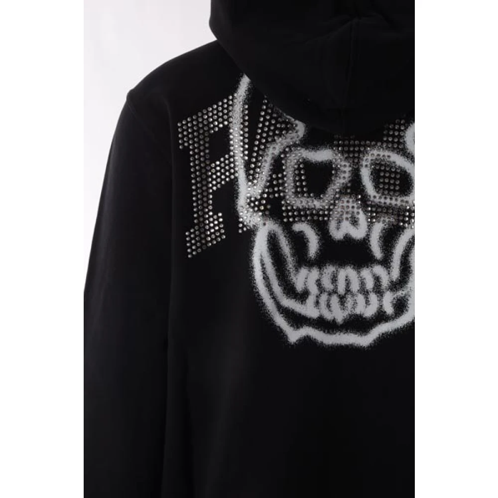 Givenchy Zwarte hoodie met Paris Skull print Black Heren