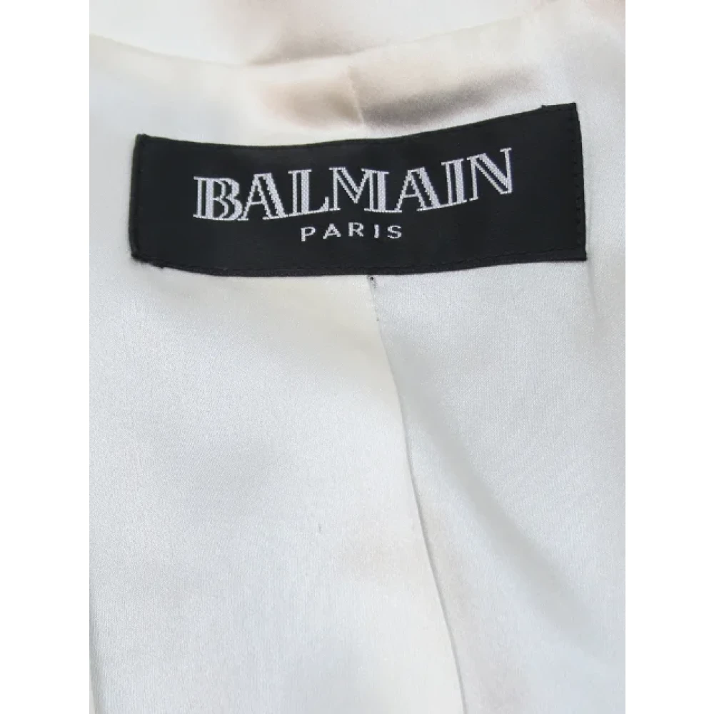 Balmain Pre-owned Fabric outerwear Black Dames