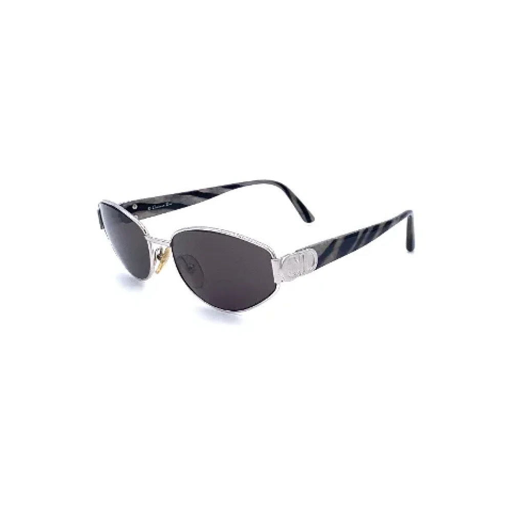 Dior Vintage Pre-owned Metal sunglasses Gray Dames