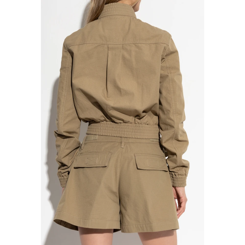 Dsquared2 Korte jas met opstaande kraag Beige Dames