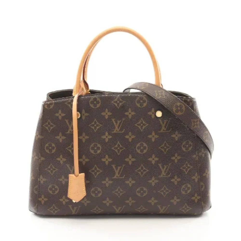 Louis Vuitton Vintage Pre-owned Canvas handbags Brown Dames