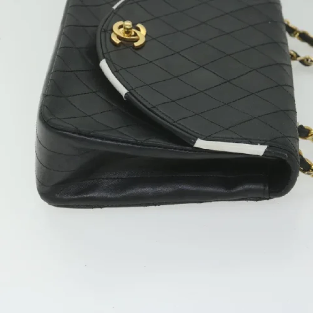 Chanel Vintage Pre-owned Leather shoulder-bags Black Dames