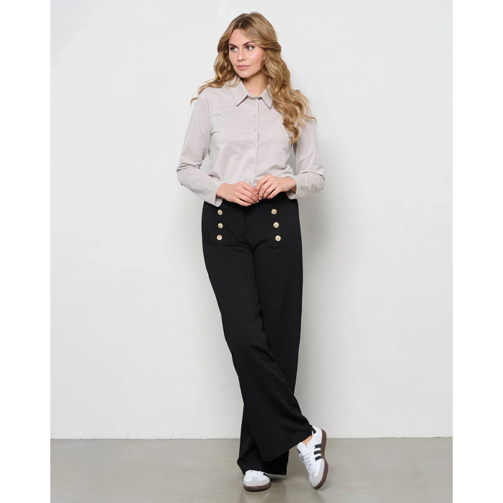 &Co Woman Overhemd met lange mouwen effen kleur Beige Dames