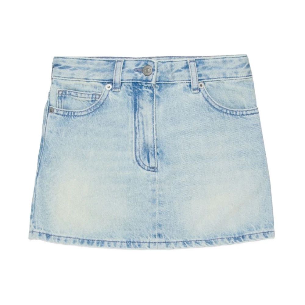 Mm6 Maison Margiela Women's Blue Denim Shorts