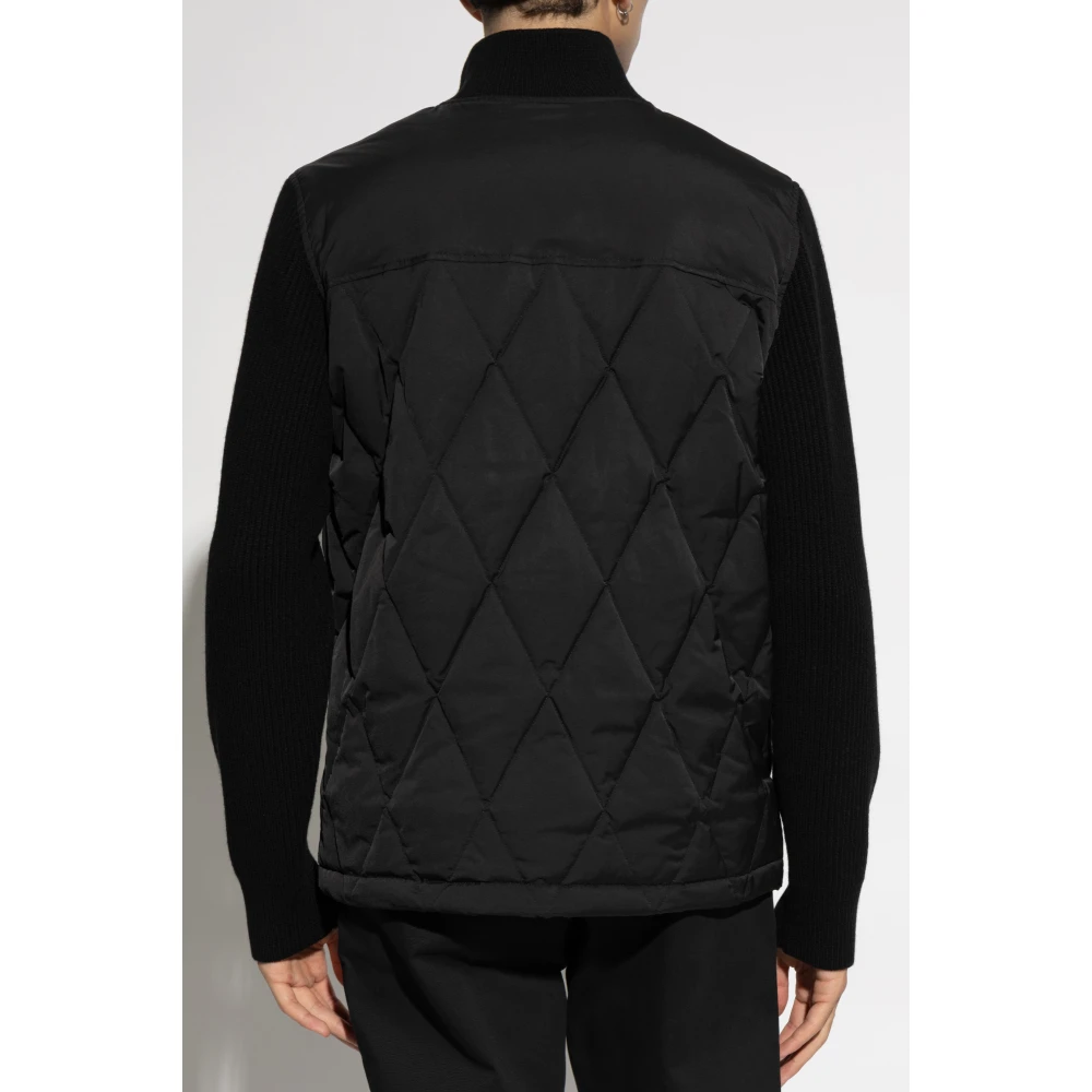 Moschino Jas met logo Black Heren