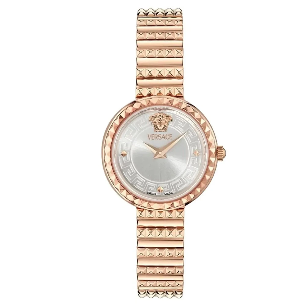 Versace VEDFA0424 Greca Goddess Petite silver rose gold Steel Women's Watch NEW - Image 2