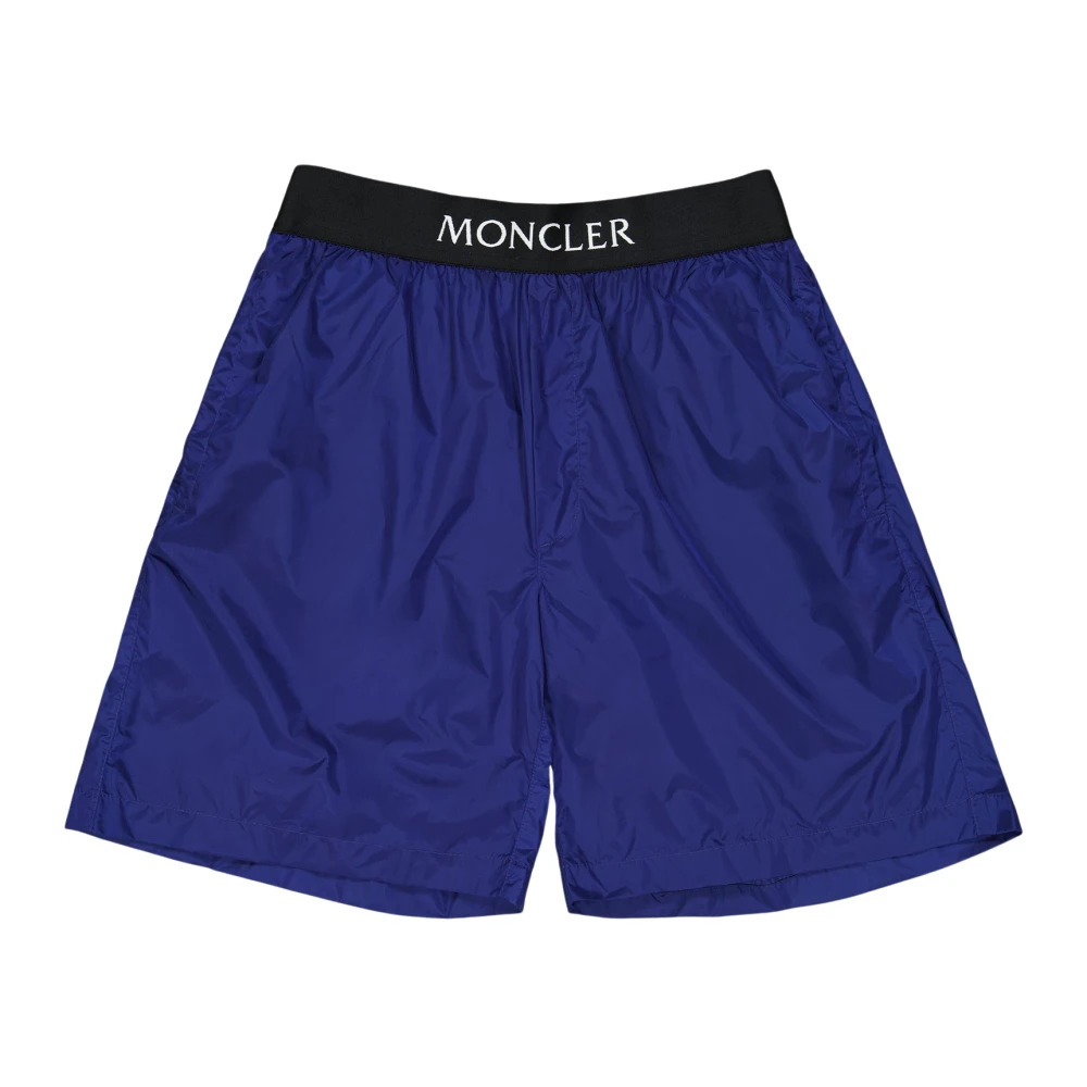 Moncler Logo Zwemshorts Blue Heren