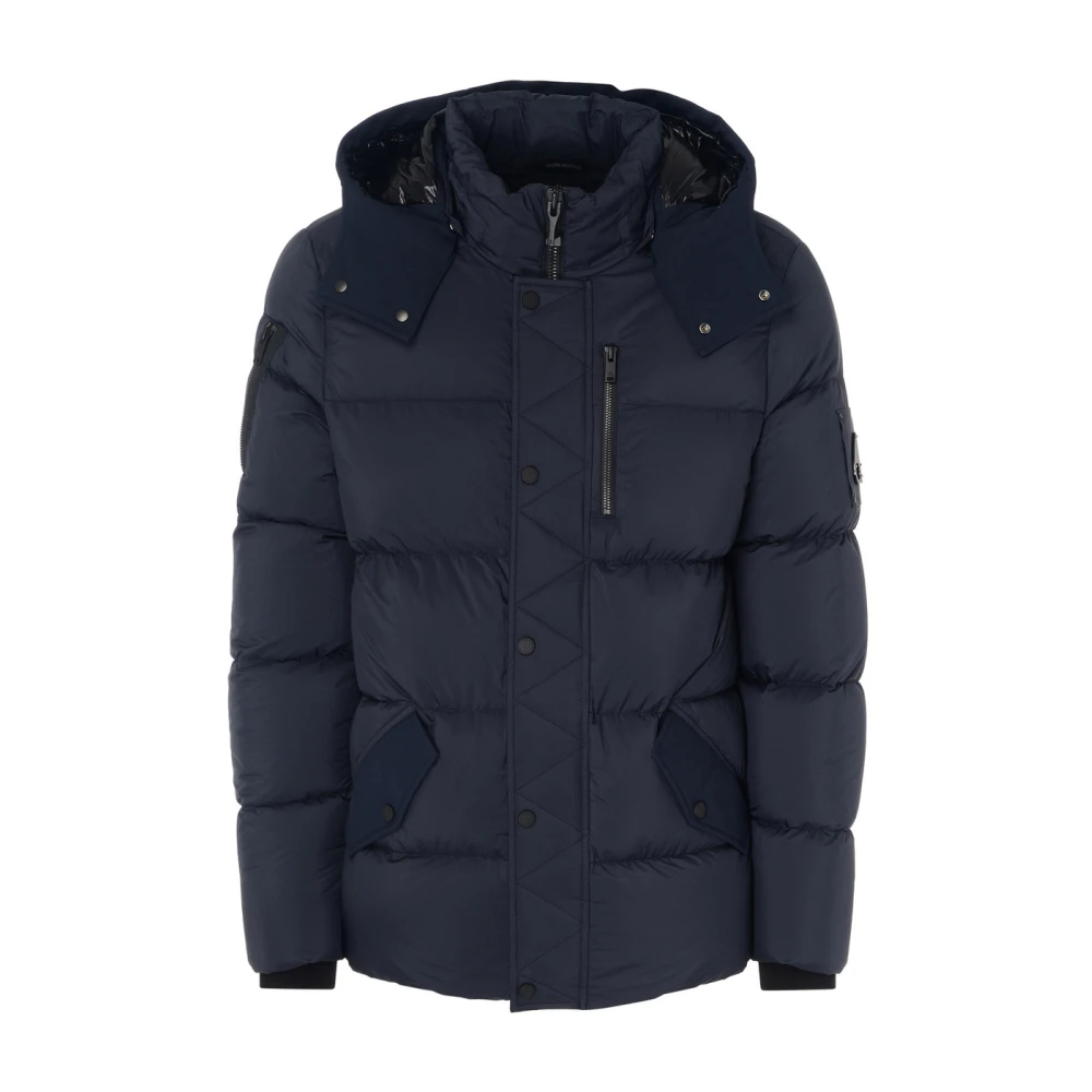 Moose Knuckles Blauwe Donsjas Aw24 Blue Heren