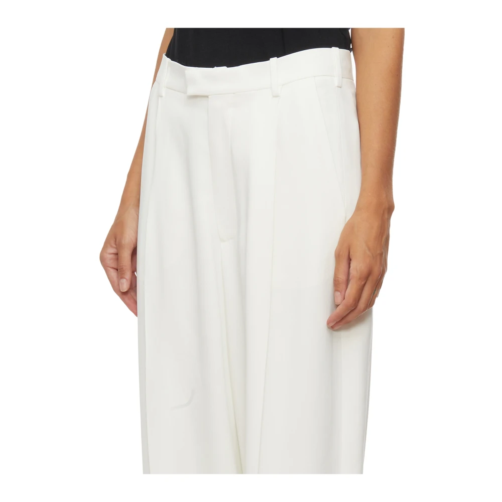 Marni Op Maat Gemaakte Viscose Cady Broek White Dames