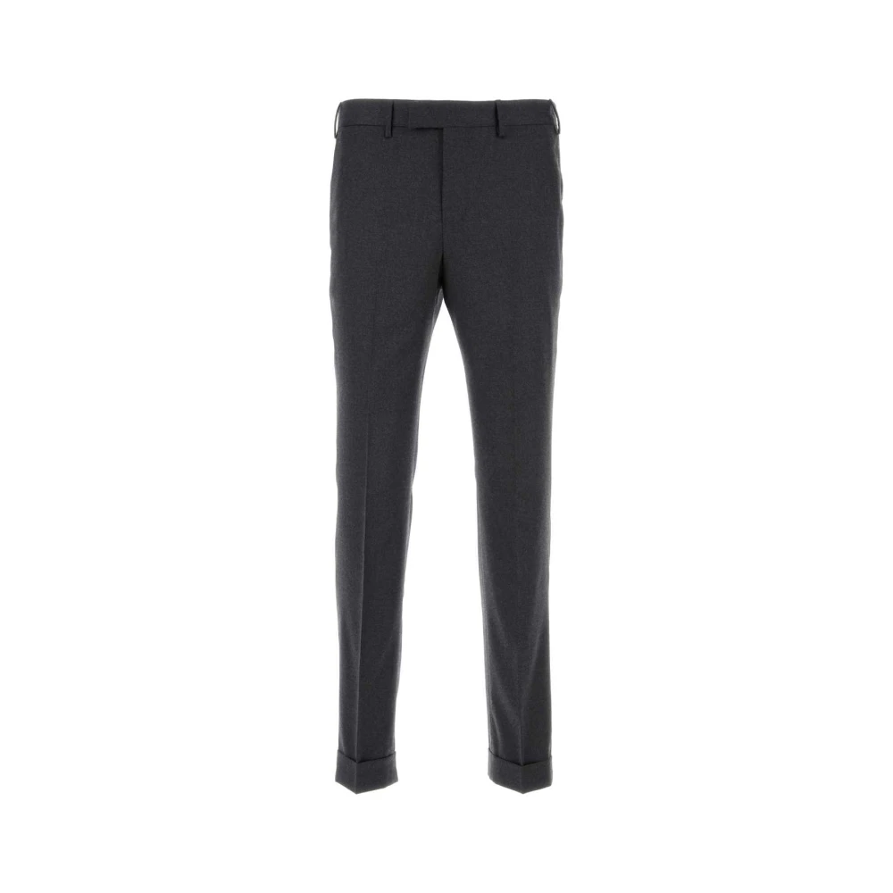 PT Torino Stretch wollen broek in donkergrijs Gray Heren