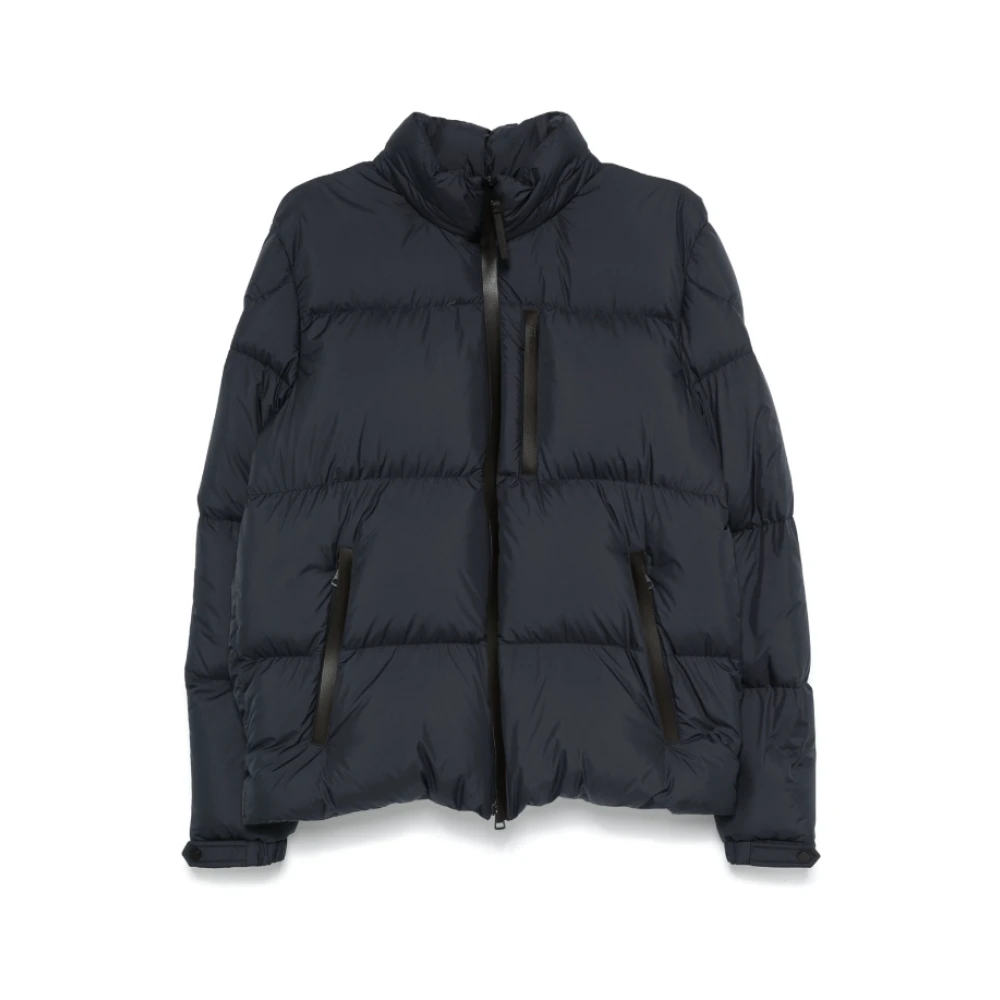 Moncler Navy Pufferjas met Donsvulling Blue Heren