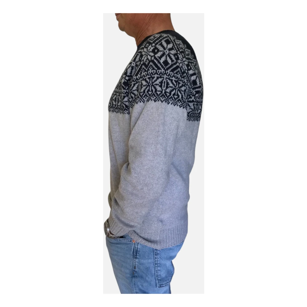 Gran Sasso Noorse Design Sweaters Gray Heren