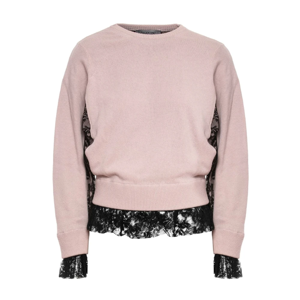 Valentino Garavani Rode Sweatshirt Sb3Kc05R4Rdarn Pink Dames