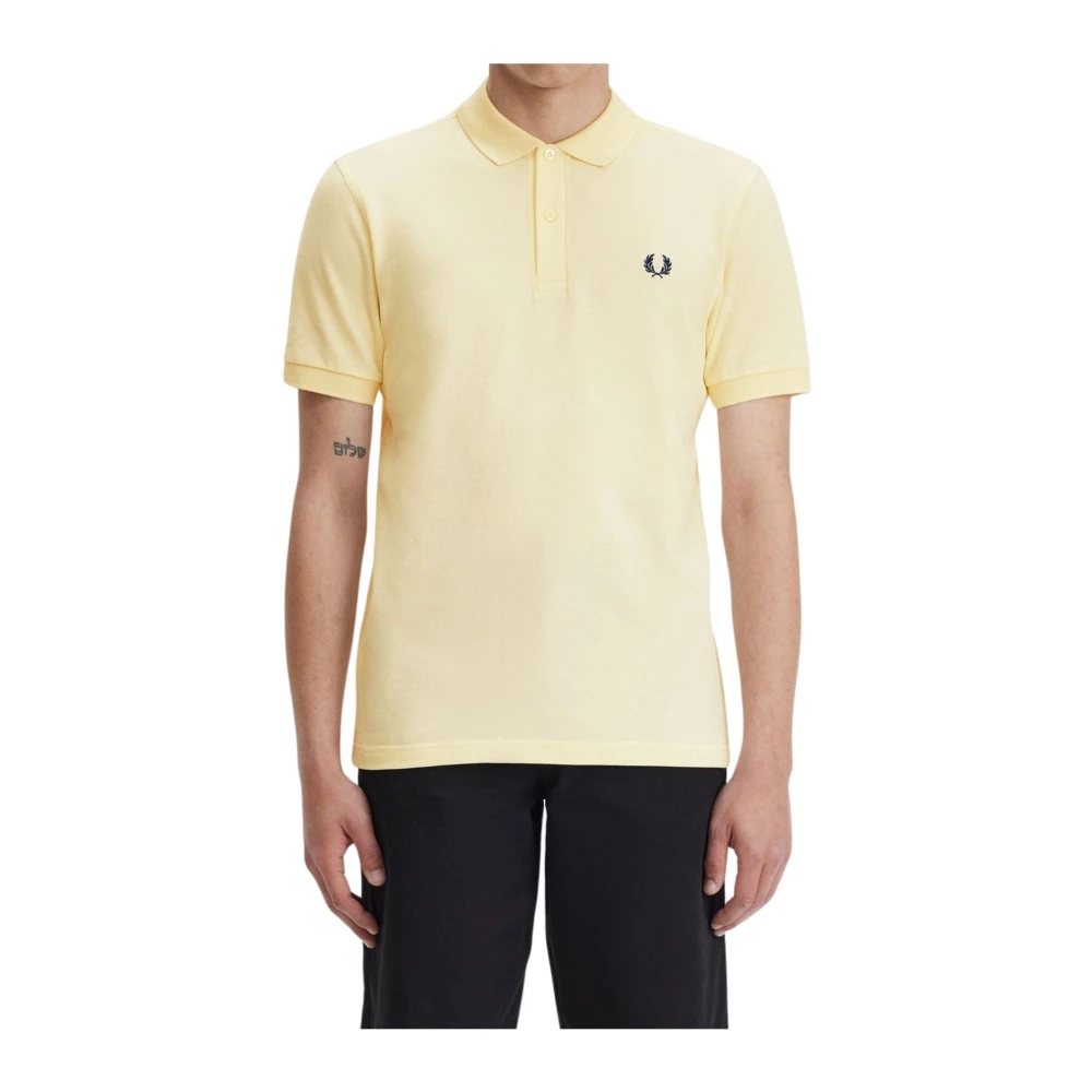 Fred Perry Polo Shirts Yellow Heren