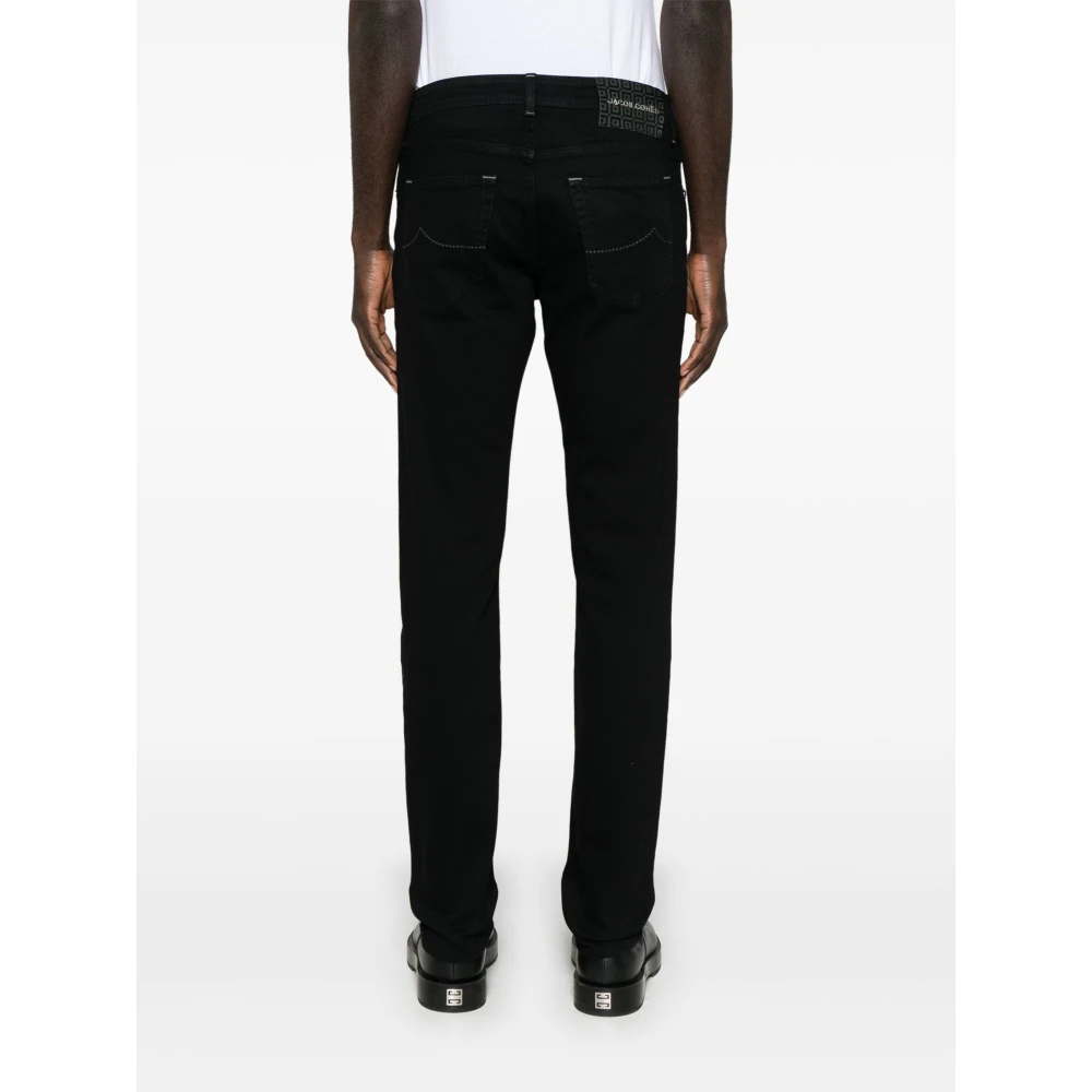Jacob Cohën Bard Jeans met Japans Stof Black Heren