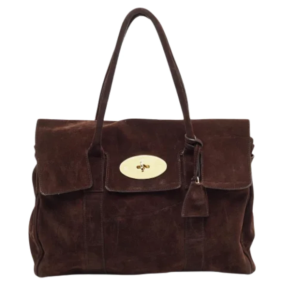 Mulberry Pre-owned Suede handbags Brown Dames