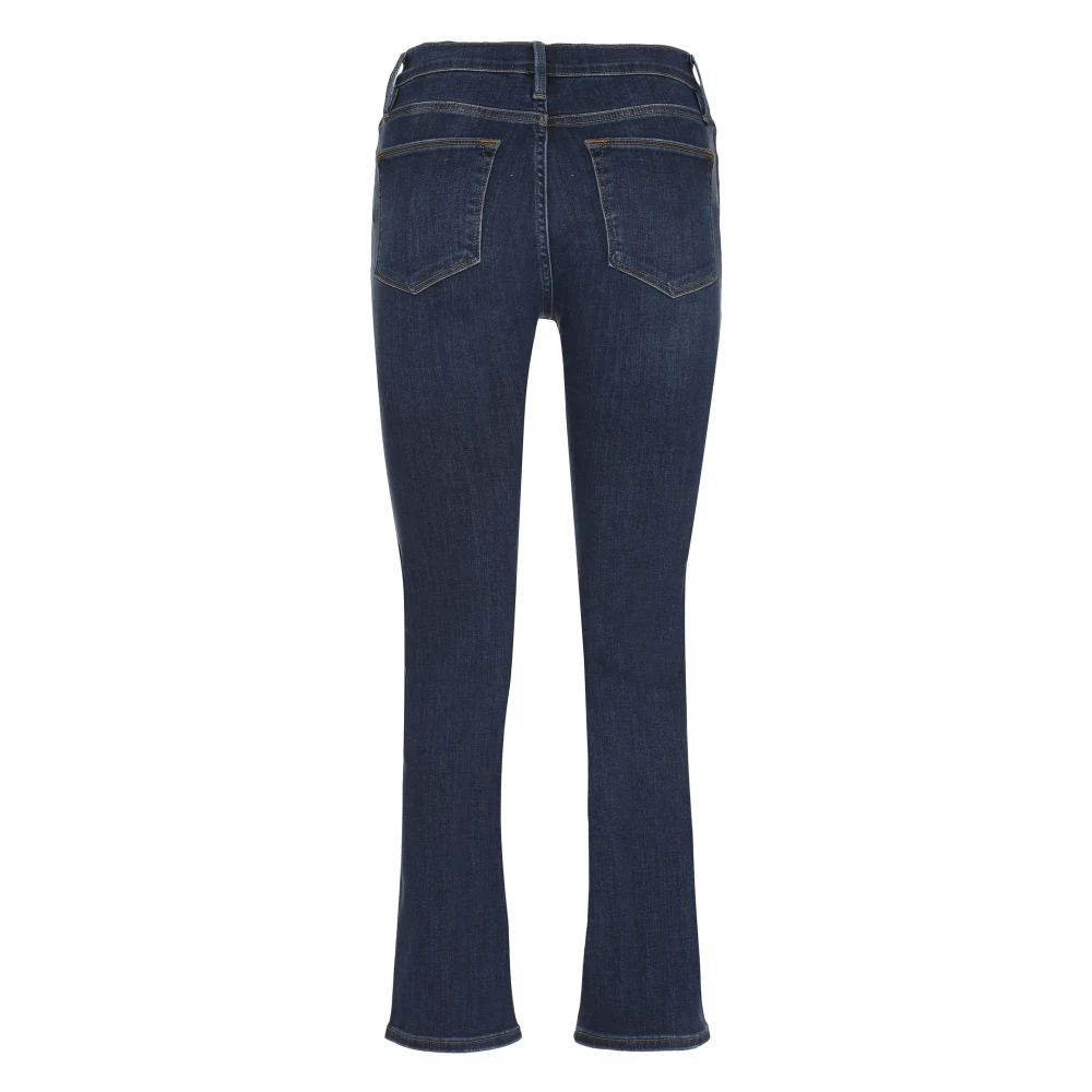 Frame Straight-Leg Jeans met Contraststiksels Blue Dames