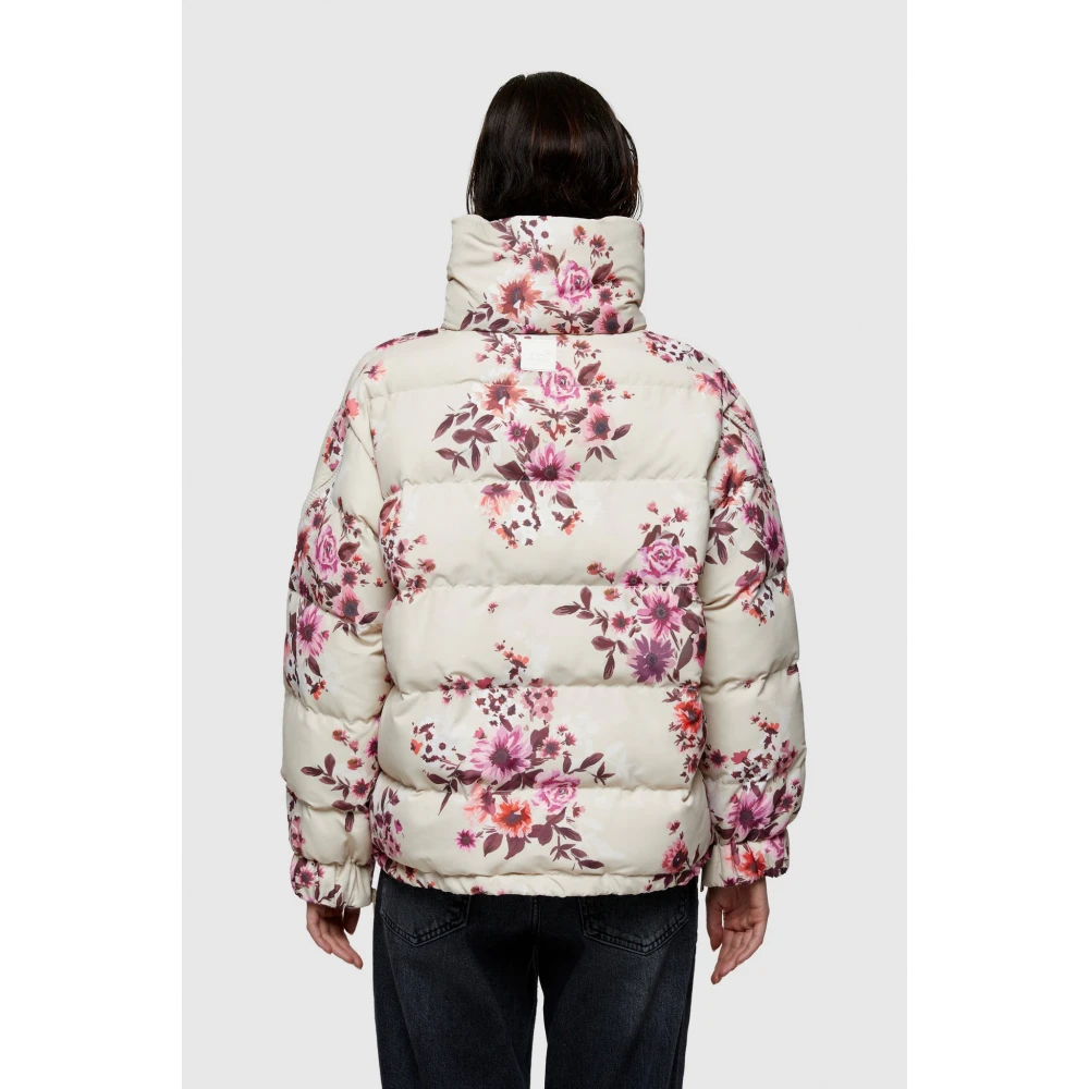 OOF Wear Omkeerbare Bloemen Nylon Jas Multicolor Dames