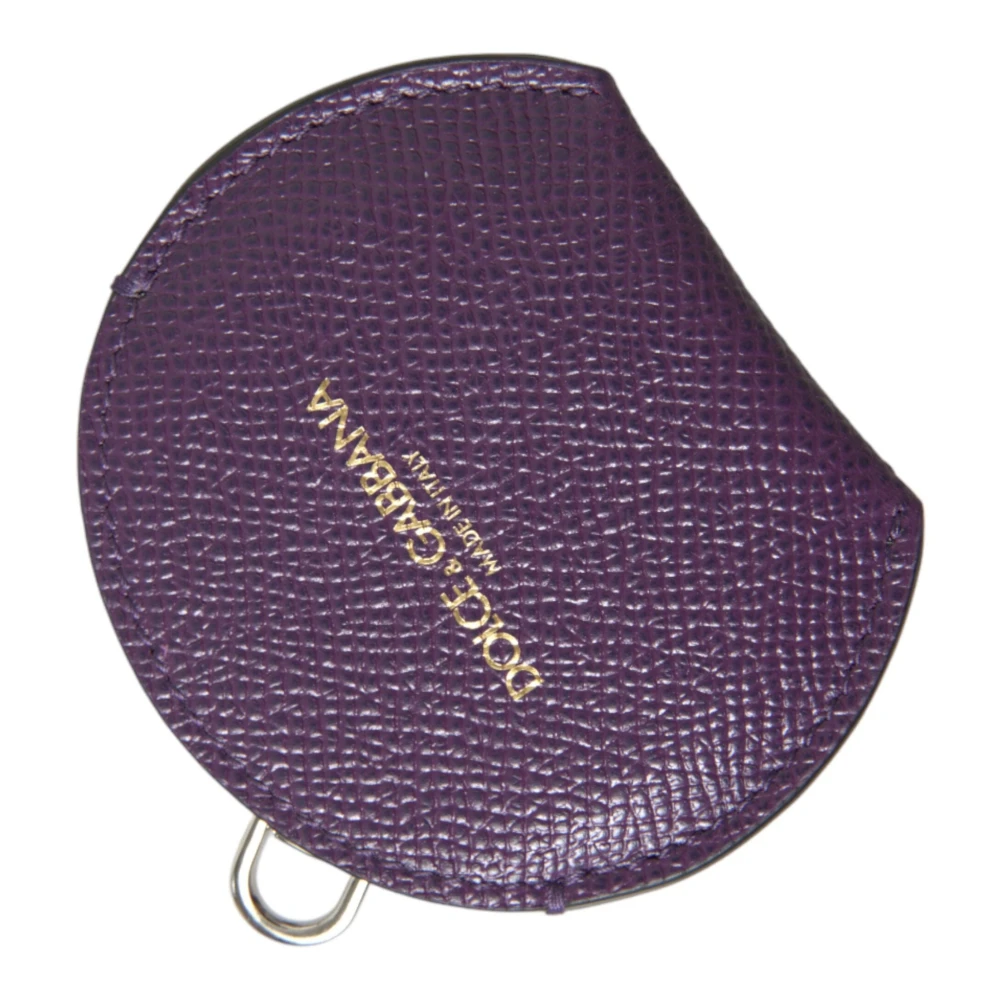 Dolce & Gabbana Women's Purple Leather Mirror Holder