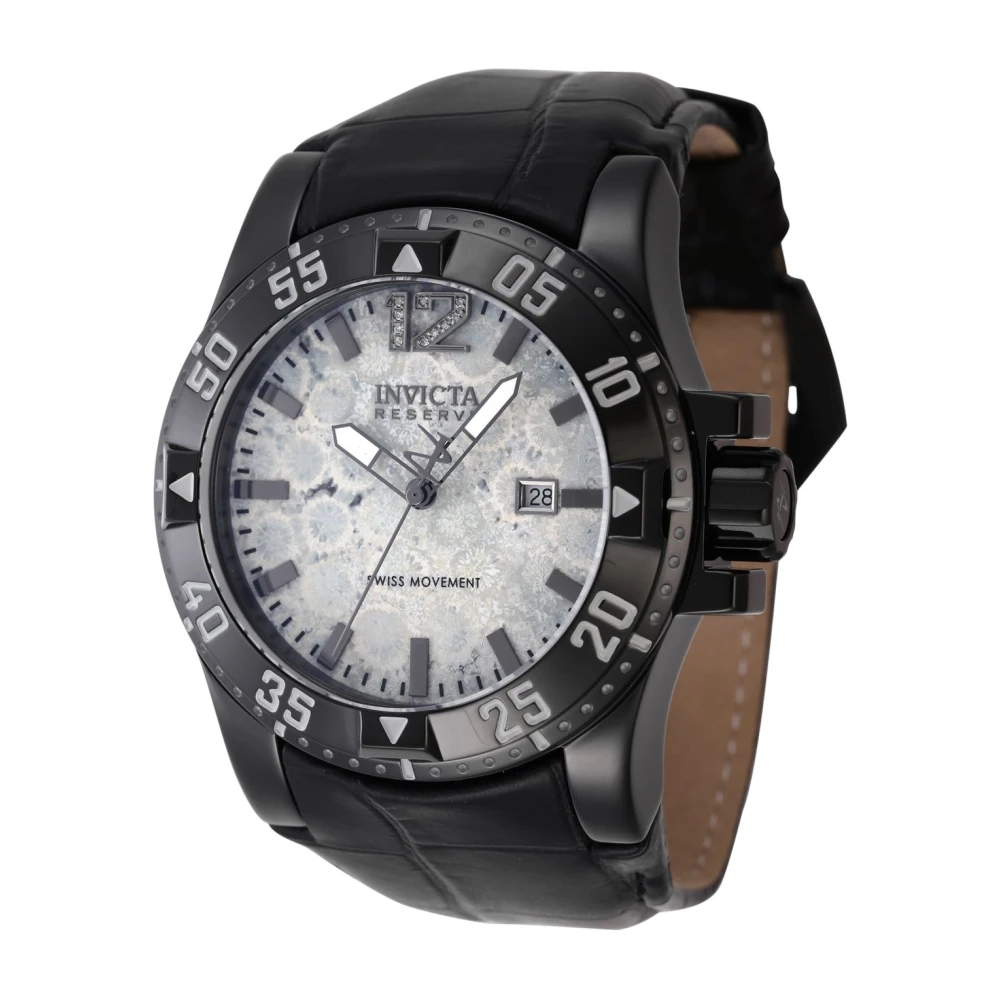 Invicta Watches Reserve - Excursion 45946 Men`s Quartz Watch - 49mm - With 10 diamonds Black, Herr